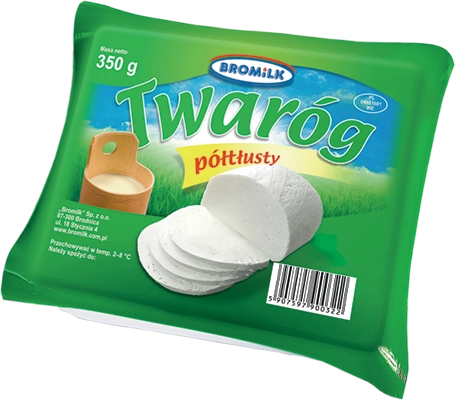 twarog poltlusty 350g bromilk