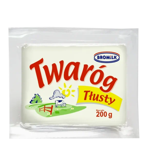 Twaróg tłusty kostka 200g Bromilk
