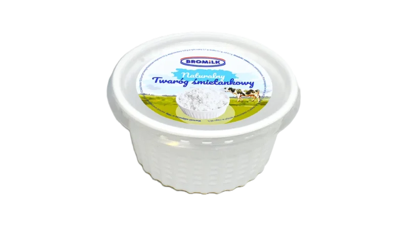 naturalny twaróg śmietankowy 200g Bromilk