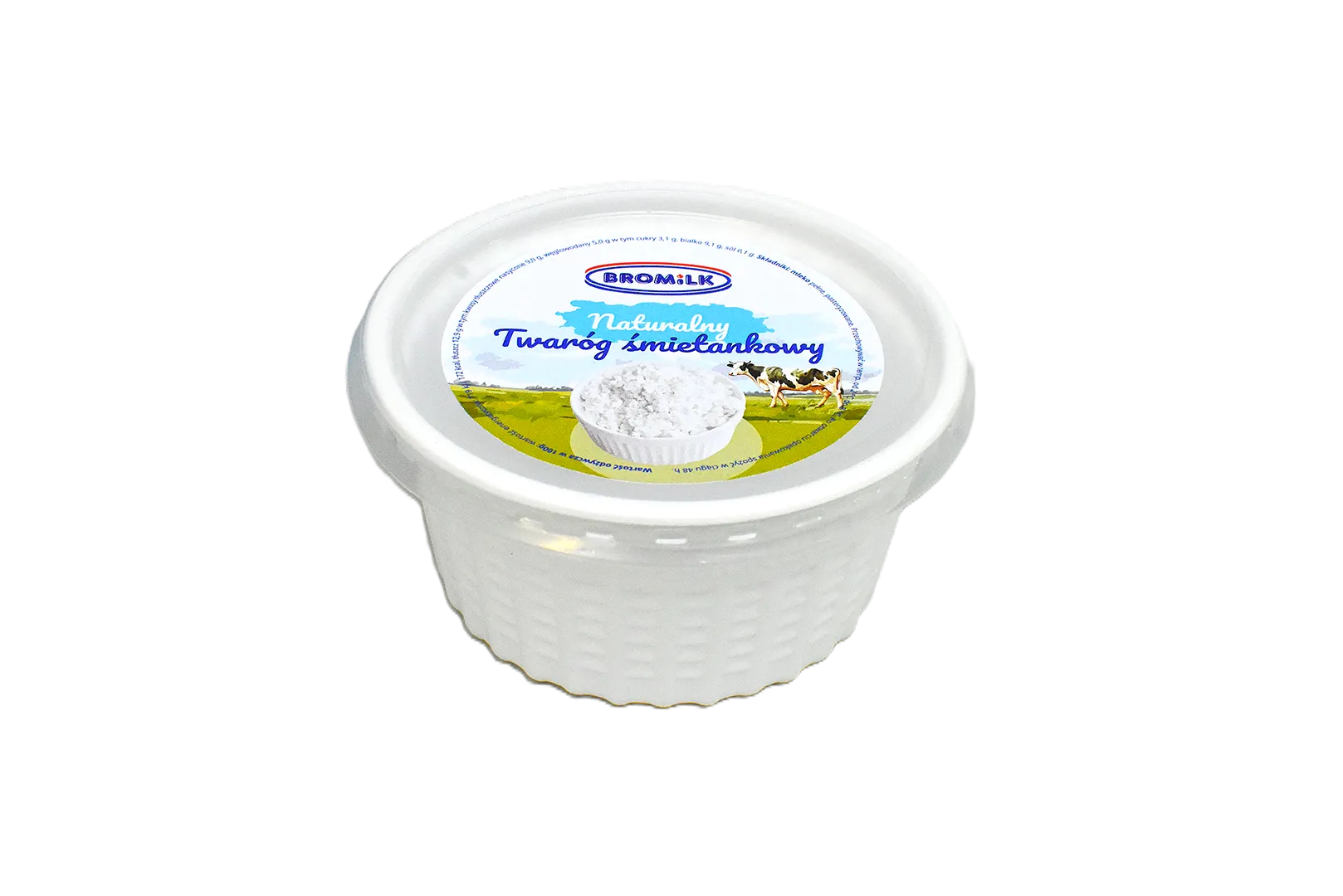 naturalny twaróg śmietankowy 200g Bromilk